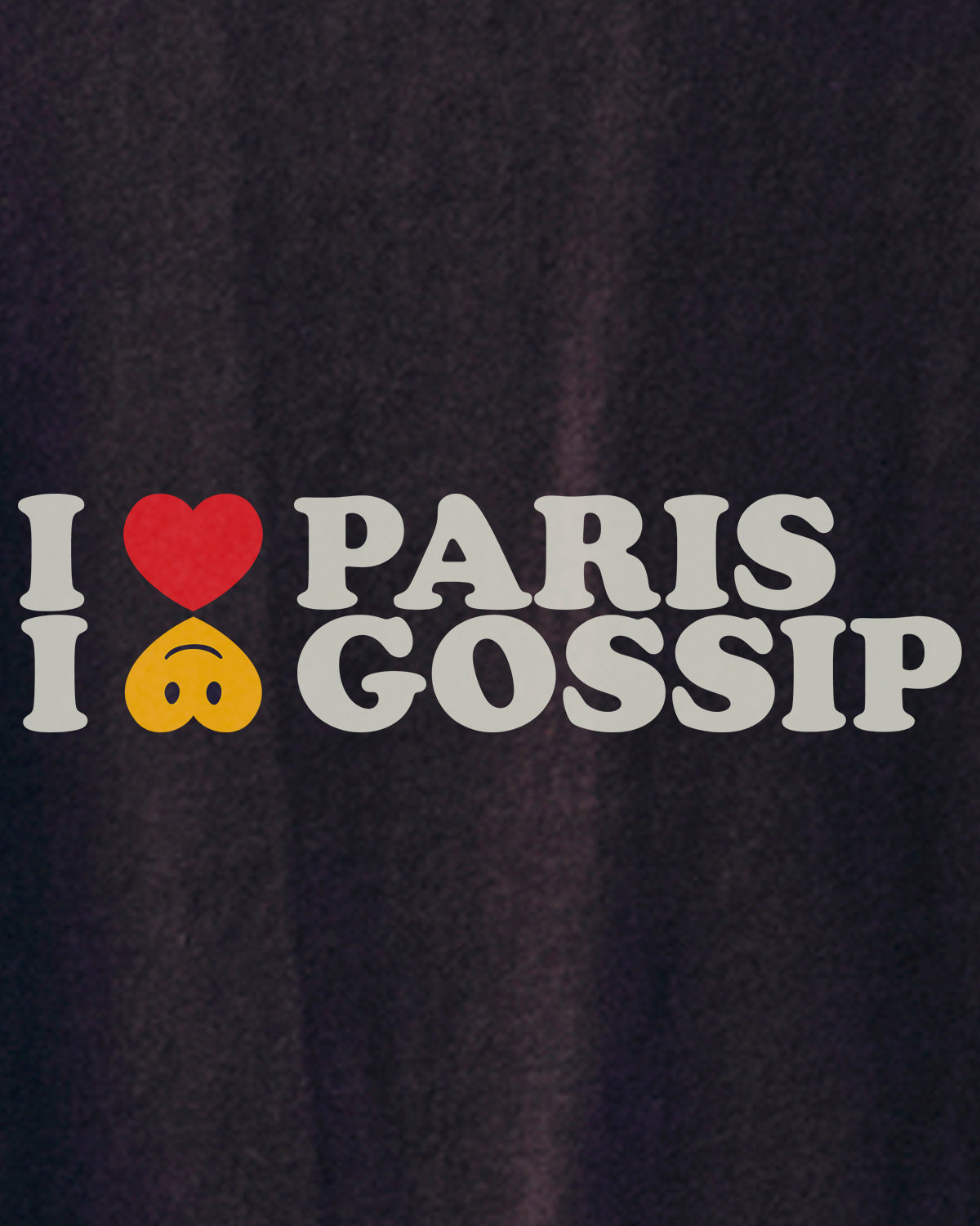 T-shirt Gossip  - Noir délavé